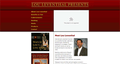Desktop Screenshot of louleventhal.com